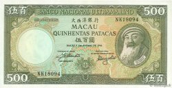 500 Patacas MACAO  1981 P.062a1 EBC