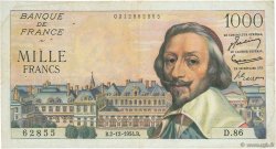 1000 Francs RICHELIEU FRANCIA  1954 F.42.09 q.BB