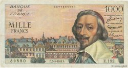 1000 Francs RICHELIEU FRANCIA  1955 F.42.13 q.BB