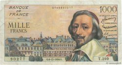 1000 Francs RICHELIEU FRANCIA  1956 F.42.24 BC+