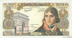 10000 Francs BONAPARTE FRANCIA  1957 F.51.10 BC a MBC