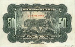 50 Francs BELGIAN CONGO  1948 P.16f VF+