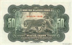 50 Francs CONGO BELGA  1949 P.16g AU