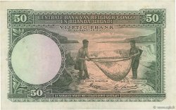 50 Francs BELGIAN CONGO  1954 P.27a VF