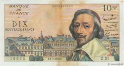 10 Nouveaux Francs RICHELIEU FRANCIA  1959 F.57.02 q.BB