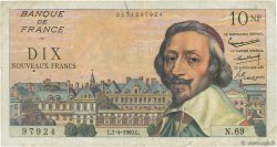10 Nouveaux Francs RICHELIEU FRANKREICH  1960 F.57.06 fS