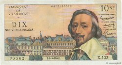 10 Nouveaux Francs RICHELIEU FRANCE  1960 F.57.10 VF