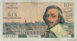 10 Nouveaux Francs RICHELIEU FRANCIA  1961 F.57.15 BC