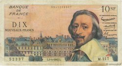 10 Nouveaux Francs RICHELIEU FRANCIA  1962 F.57.18 q.MB
