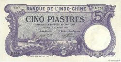 5 Piastres INDOCINA FRANCESE Saïgon 1920 P.040 SPL