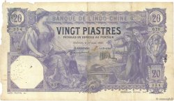 20 Piastres FRANZÖSISCHE-INDOCHINA Saïgon 1920 P.041 S