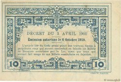 10 Cents INDOCINA FRANCESE  1919 P.043 SPL