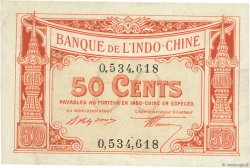 50 Cents FRENCH INDOCHINA  1919 P.046 VF