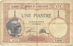 1 Piastre INDOCHINE FRANÇAISE  1927 P.048b TB