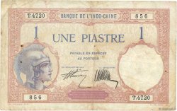 1 Piastre FRENCH INDOCHINA  1927 P.048b F - VF