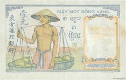 1 Piastre FRENCH INDOCHINA  1949 P.054d VF