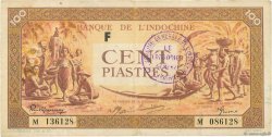 100 Piastres orange INDOCHINA  1942 P.066 MBC
