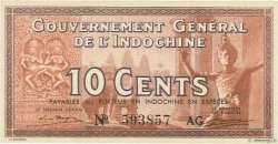 10 Cents INDOCHINA  1939 P.085c SC+