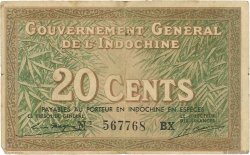20 Cents INDOCHINA  1939 P.086d BC