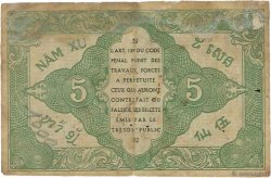 5 Cents FRENCH INDOCHINA  1942 P.088a F