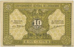 10 Cents FRENCH INDOCHINA  1942 P.089a VF
