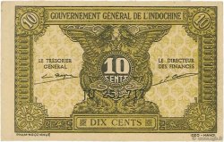 10 Cents FRANZÖSISCHE-INDOCHINA  1942 P.089a fST+