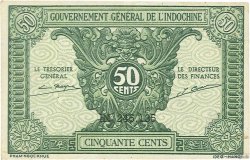 50 Cents INDOCINA FRANCESE  1942 P.091a BB