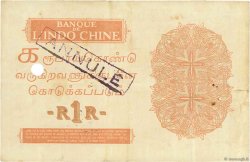 1 Roupie - 1 Rupee Annulé INDIA FRANCESA  1938 P.04d MBC