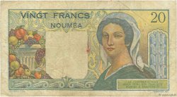 20 Francs NOUVELLE CALÉDONIE  1954 P.50c BC