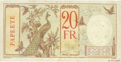 20 Francs TAHITI  1928 P.12b MBC
