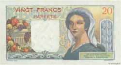20 Francs TAHITI  1954 P.21b MBC+