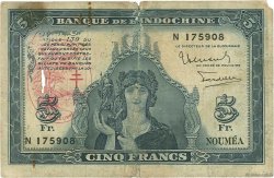 5 Francs NUEVAS HÉBRIDAS  1945 P.05