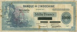 1000 Francs NUEVAS HÉBRIDAS  1945 P.13 BC