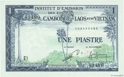 1 Piastre - 1 Riel FRENCH INDOCHINA  1954 P.094 UNC