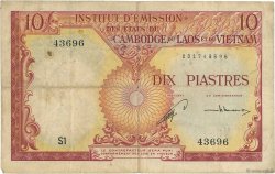 10 Piastres - 10 Riels FRENCH INDOCHINA  1953 P.096a F