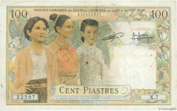100 Piastres - 100 Riels INDOCHINE FRANÇAISE  1954 P.097