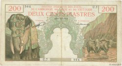 200 Piastres - 200 Riels FRENCH INDOCHINA  1953 P.098 F