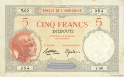 5 Francs DSCHIBUTI   1936 P.06b fVZ