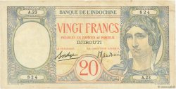 20 Francs DSCHIBUTI   1941 P.07A