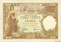 500 Francs YIBUTI  1938 P.09b MBC+