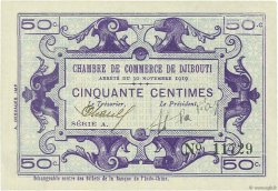50 Centimes DJIBUTI  1919 P.23 q.FDC