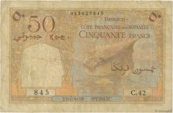50 Francs DSCHIBUTI   1952 P.25 SGE