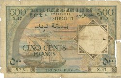500 Francs FRENCH AFARS AND ISSAS  1973 P.31 q.B