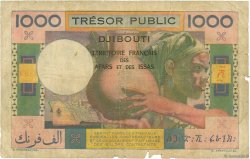 1000 Francs FRENCH AFARS AND ISSAS  1974 P.32 MC