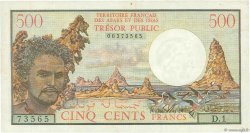 500 Francs FRENCH AFARS AND ISSAS  1975 P.33 MBC+