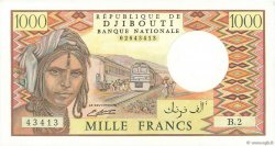 1000 Francs DJIBUTI  1979 P.37b AU