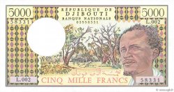 5000 Francs DJIBOUTI  1991 P.38c UNC