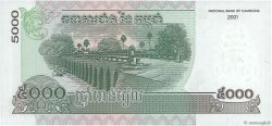 5000 Riels CAMBODIA  2001 P.55a UNC