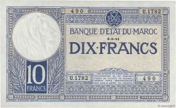 10 Francs MAROKKO  1941 P.17 fST
