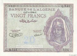 20 Francs ALGERIEN  1944 P.092a fST+